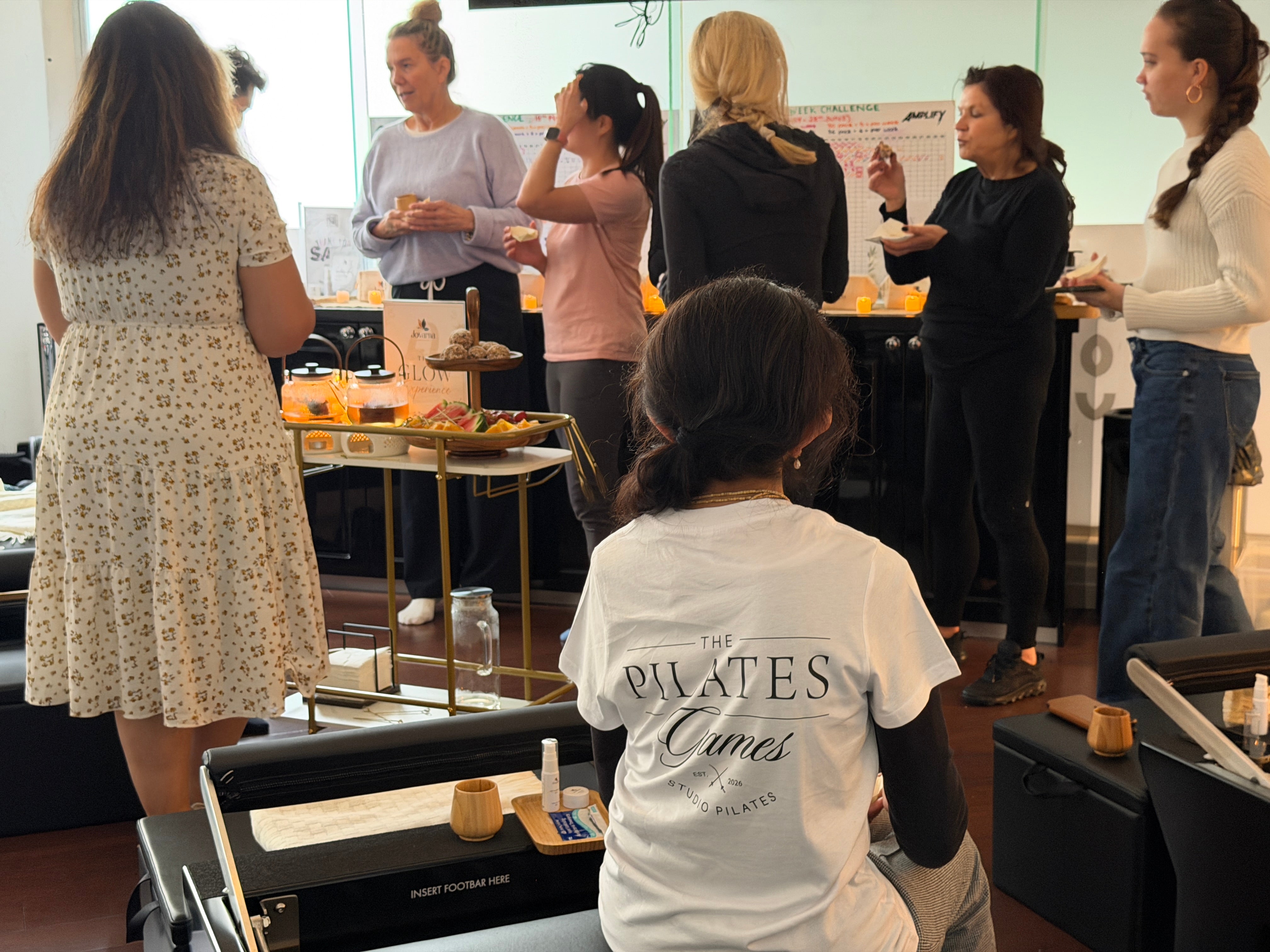 Organic blooming flower tea at Studio Pilates Crows Nest